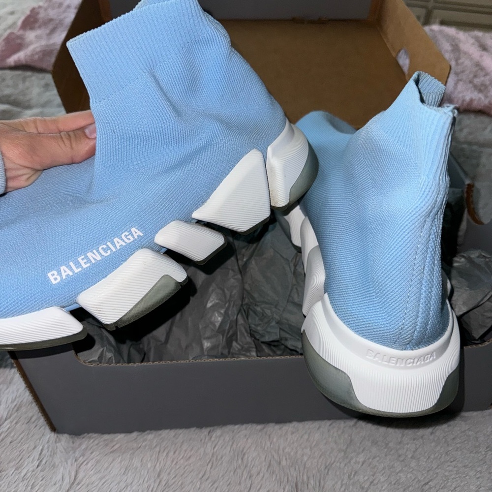 Balenciaga Light Blue Speed 2.0 LT Sneakers